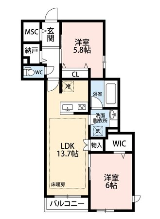 (仮称)千葉市中央区登戸5丁目メゾンの物件間取画像